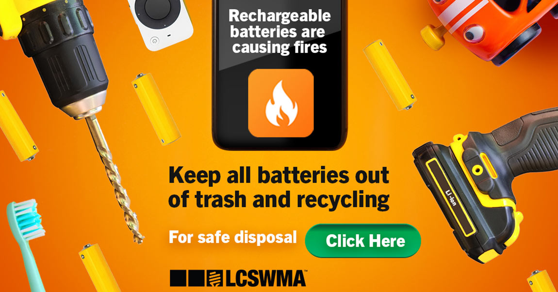 Safe Battery Disposal LCSWMA